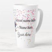 Tasse Latte Personalize Graduation Balloon (Angle droit)
