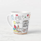 Tasse Latte Personalized Best Teacher Thank You Gift Coffee (Angle gauche)