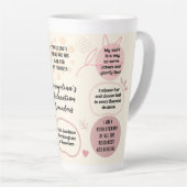 Tasse Latte Personalized Christian Daily Affirmations Quotes (Angle droit)