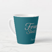 Tasse Latte Personalized gift with the date the relationship  (Angle gauche)