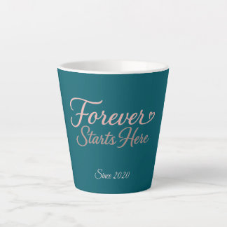 Tasse Latte Personalized gift with the date the relationship 