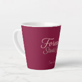 Tasse Latte Personalized gift with the date Valentine's Day (Angle gauche)