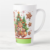 Tasse Latte Personalized Gingerbread Christmas  (Droite)