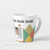 Tasse Latte Personalized Latte Mug-editable image & text (Angle droit)