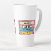 Tasse Latte Personalized Love Jams Cassette Tape – Custom Name (Angle droit)