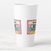Tasse Latte Personalized Love Jams Cassette Tape – Custom Name (Devant)