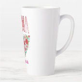 Tasse Latte Personalized Mama Heart Floral Custom Gift (Droite)