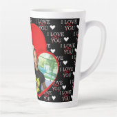 Tasse Latte Personalized Photo Love you  (Droite)