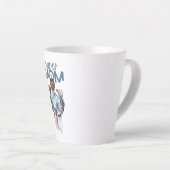 Tasse Latte Personalized Super Mom with Son and Daughter Gift (Angle droit)