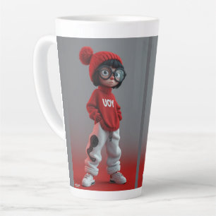 Tasse Latte Personnages de dessins animés