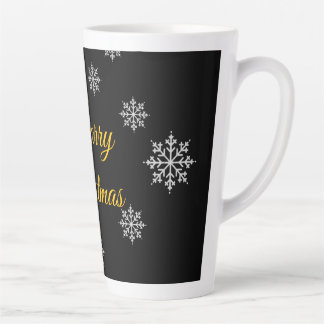 Tasse Latte Personnalisable Minimaliste Rustique Élégant hiver