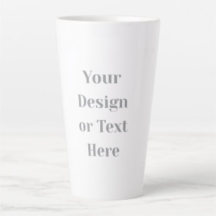 Tasse Latte Personnalisable Votre conception ou texte ici Pers