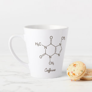 Tasse Latte Personnalisation des amateurs de caféine molecule