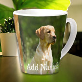 Tasse Latte Personnalisé 2 Photo et Texte Personnalisé