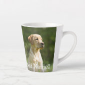 Tasse Latte Personnalisé 2 Photo et Texte Personnalisé (Droite)
