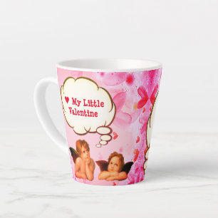 Tasse Latte Personnalisé AMOUR MON PETIT VALENTINE Cherub Ange