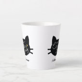 Tasse Latte Personnalisé Cat Lady (Devant)