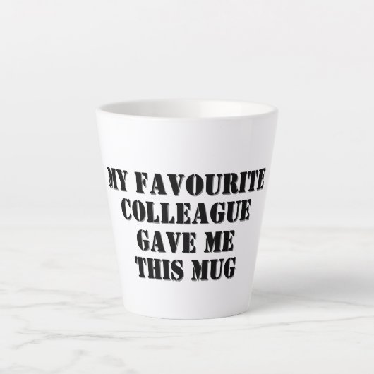 Tasse Latte Personnalisé Funny Collègue cadeau secret Père Noë (Devant)