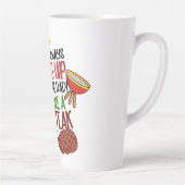 Tasse Latte Personnalisé Funny Grill Chef Papa (Droite)