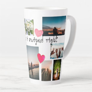 Tasse Latte Personnalisé SI HEUREUX QUE J'AI BONNÉ DROITE Coll