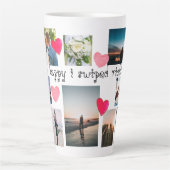 Tasse Latte Personnalisé SI HEUREUX QUE J'AI BONNÉ DROITE Coll (Devant)