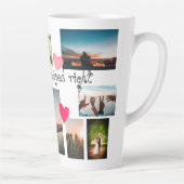 Tasse Latte Personnalisé SI HEUREUX QUE J'AI BONNÉ DROITE Coll (Droite)