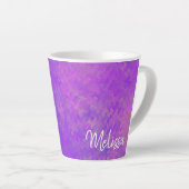 Tasse Latte Personnalisée élégante violette marbré Art (Angle droit)