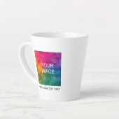 Tasse Latte Personnaliser Ajouter une image photo logo commerc (Angle gauche)