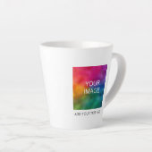 Tasse Latte Personnaliser Ajouter une image photo logo commerc (Angle droit)