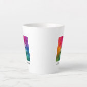 Tasse Latte Personnaliser Ajouter une image photo logo commerc (Devant)