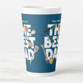 Tasse Latte Personnaliser la Fête des pères heureuse | Le meil (Devant)