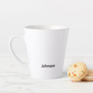 Tasse Latte Personnaliser le nom