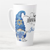 Tasse Latte Personnaliser les personnages Hanoukka (Angle gauche)