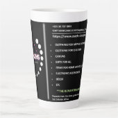 Tasse Latte Personnalisez Avec Votre Propre Qualité D'Image (Devant)
