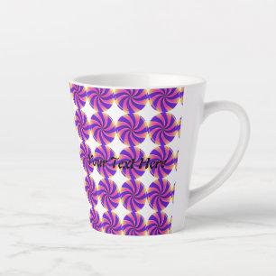 Tasse Latte Personnalisez Votre Texte Ici Texte Nom Image Bonb