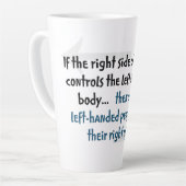 Tasse Latte Personnalité gauchiste (Angle gauche)