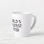 Tasse Latte Petit cadeau en latte pour la plus grande soeur du (Angle droit)