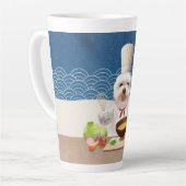 Tasse Latte Petit Chien Chef (Angle gauche)