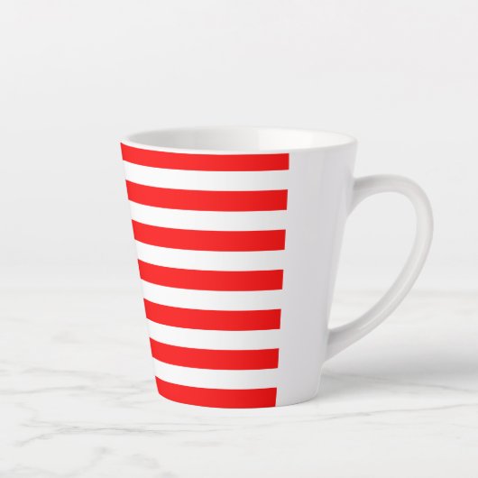 Tasse Latte Petit drapeau américain entièrement imprimé (Droite)