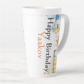 Tasse Latte Petit explorateur côtier 4e anniversaire pour garç (Angle droit)
