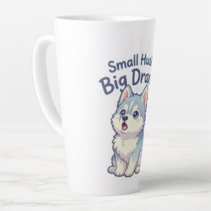 Tasse Latte Petit Husky Gros Drame Chiot Drôle