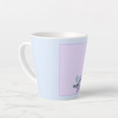 Tasse Latte Petit Rose Aqua (Angle gauche)