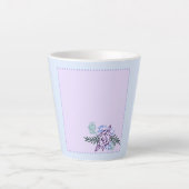Tasse Latte Petit Rose Aqua (Devant)
