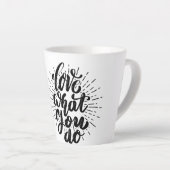 Tasse Latte Petite boue en latte (Angle droit)