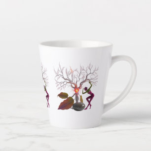 Tasse Latte Petite boue en latte 12 oz Artiste Abstrait de l