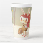 Tasse Latte Petite fille perdue dans la forêt (Devant)