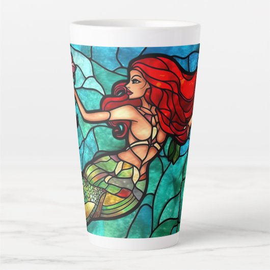 Tasse Latte Petite sublimation de sirène-34765 (Devant)