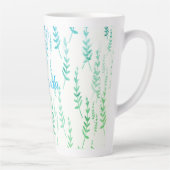 Tasse Latte Petites brindilles avec Feuilles (Droite)