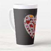 Tasse Latte Petits Coeurs (Angle gauche)