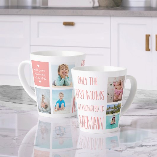Tasse Latte Petits-enfants de Memaw Photo et Nom